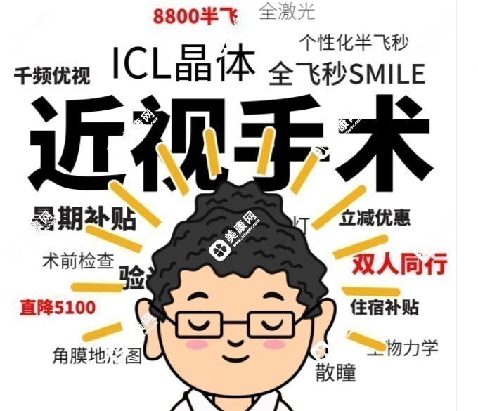 不同种类近视手术价格是多少