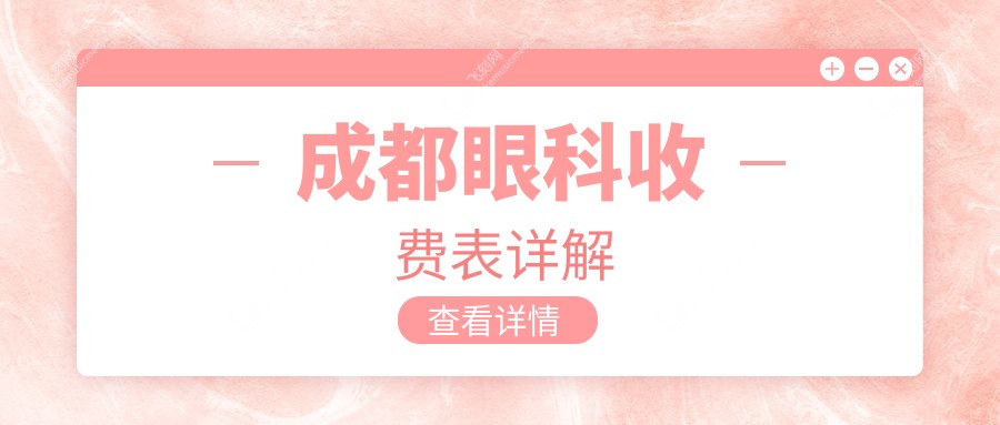 成都眼科收费表详解
