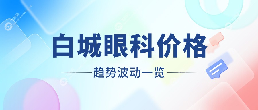 白城眼科价格趋势波动一览