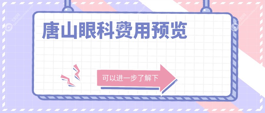 唐山眼科费用预览