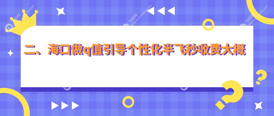 二、海口做q值引导个性化半飞秒收费大概是多少钱？康伟17099/15588/18988