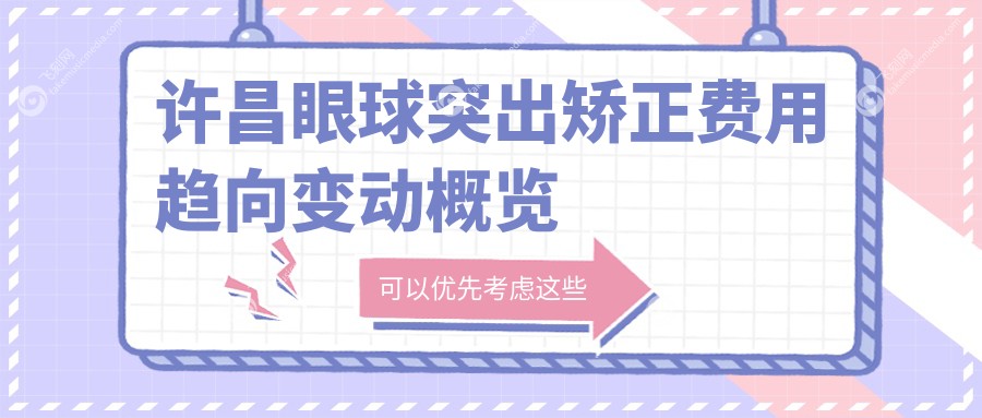 许昌眼球突出矫正费用趋向变动概览