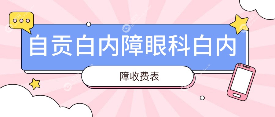 自贡白内障眼科白内障收费表