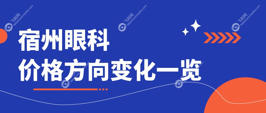宿州眼科价格方向变化一览