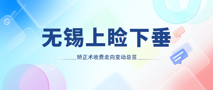 无锡上睑下垂矫正术收费走向变动总览