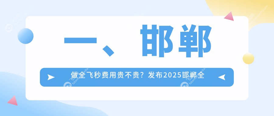 一、邯郸做全飞秒费用贵不贵？发布2025邯郸全飞秒价目表