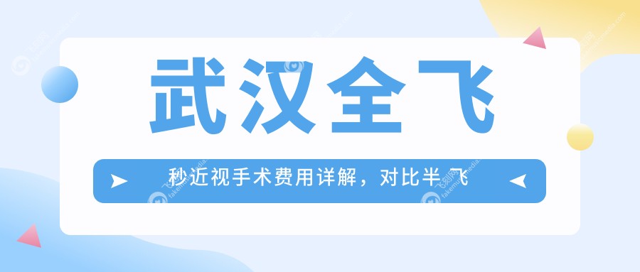 武汉全飞秒近视手术费用详解,对比半 飞 秒价格更透明!