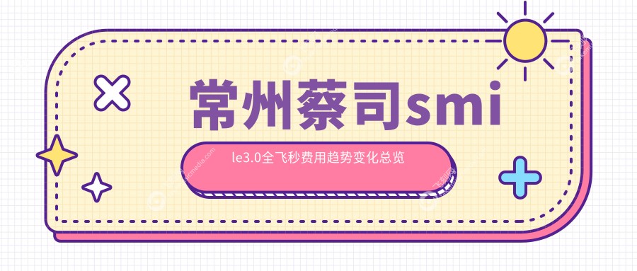 常州蔡司smile3.0全飞秒费用趋势变化总览