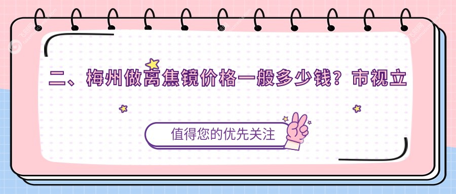 二、梅州做离焦镜价格一般多少钱？市视立康980、1168、1360