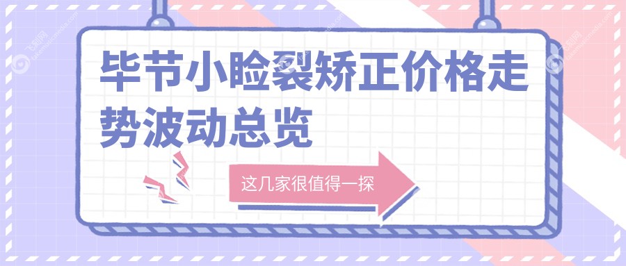 毕节小睑裂矫正价格走势波动总览