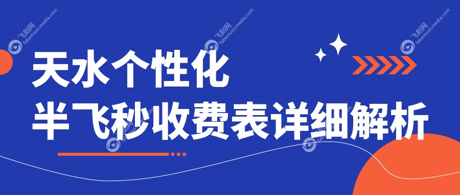 天水个性化半飞秒收费表详细解析