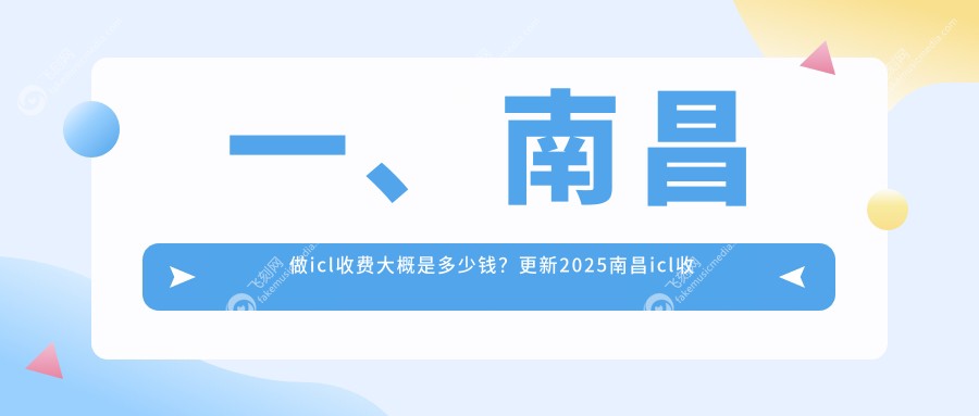 一、南昌做icl收费大概是多少钱？更新2025南昌icl收费表