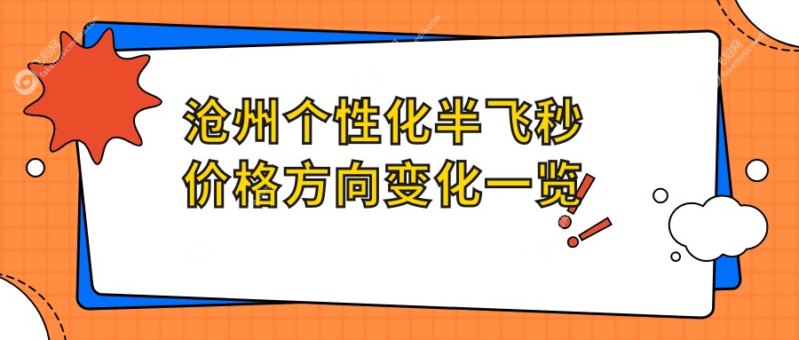 沧州个性化半飞秒价格方向变化一览