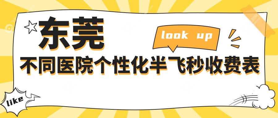东莞不同医院个性化半飞秒收费表