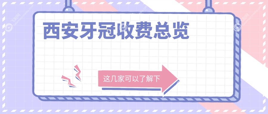 西安牙冠收费总览