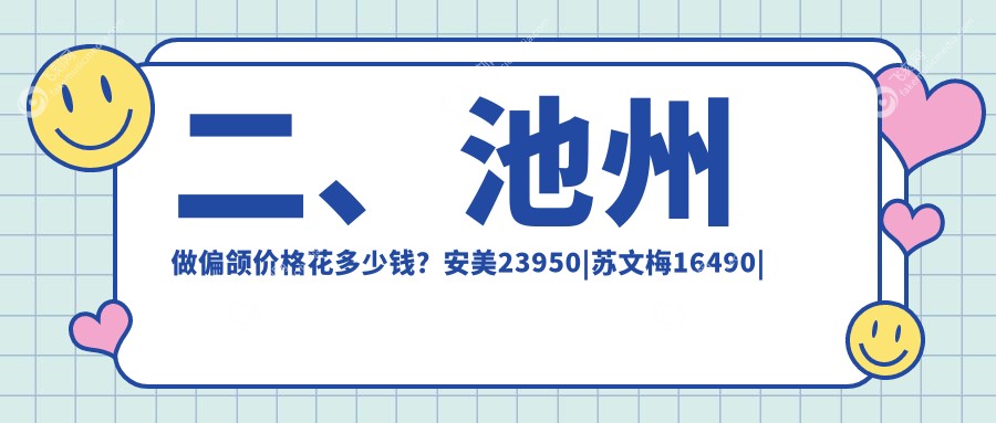 二、池州做偏颌价格花多少钱？安美23950