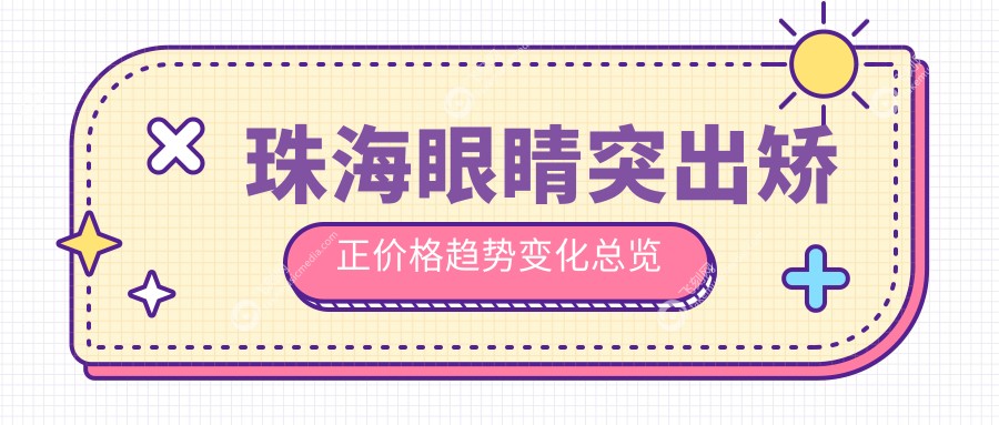珠海眼睛突出矫正价格趋势变化总览