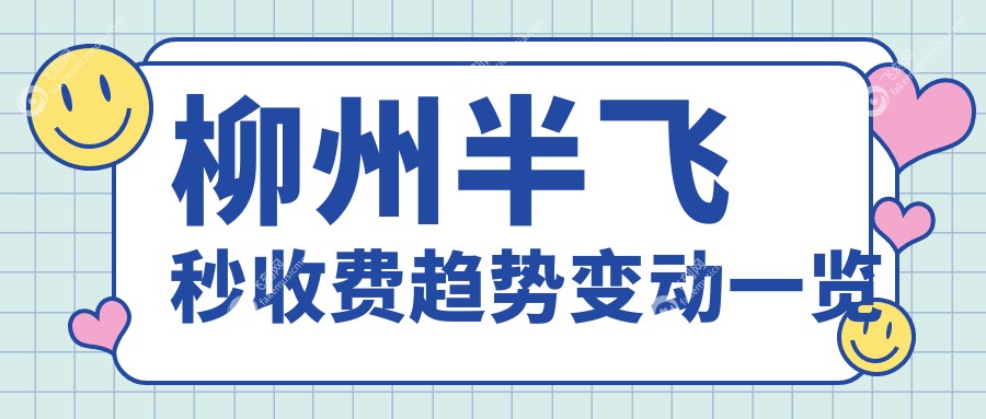 柳州半飞秒收费趋势变动一览