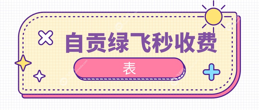 自贡绿飞秒收费表