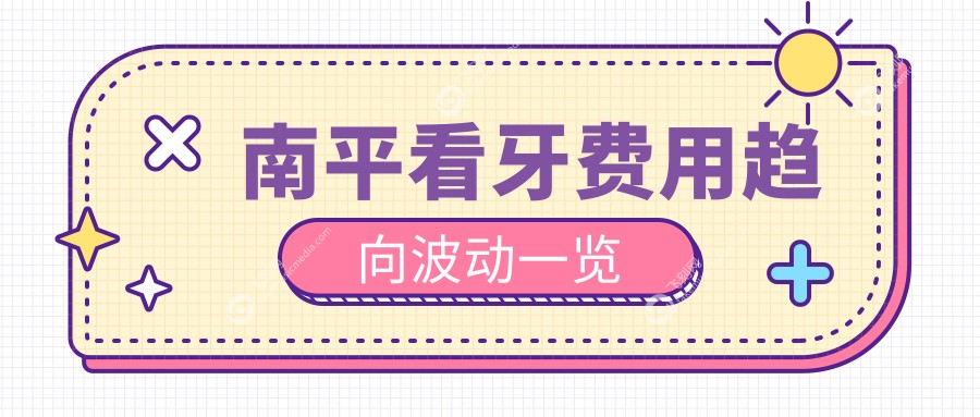 南平看牙费用趋向波动一览