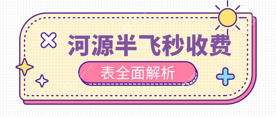 河源半飞秒收费表全面解析