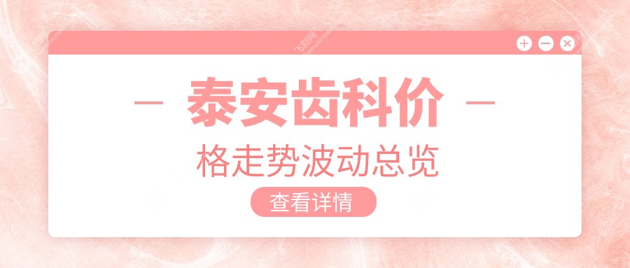 泰安齿科价格走势波动总览