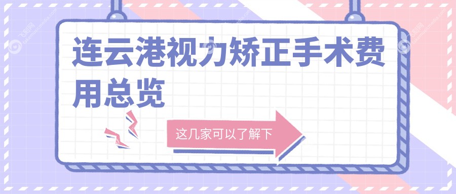 连云港视力矫正手术费用总览