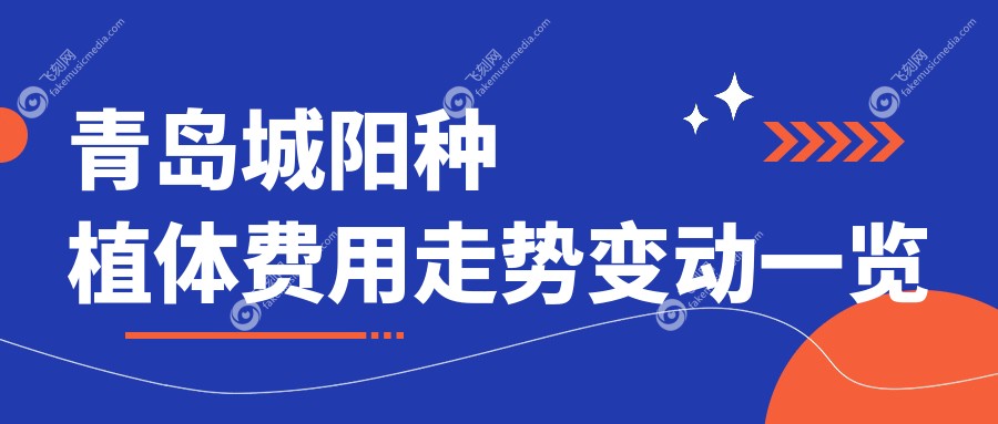 青岛城阳种植体费用走势变动一览