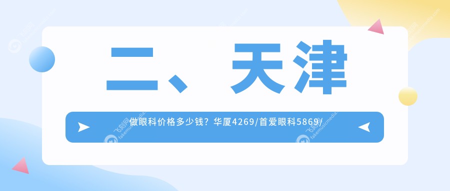 二、天津做眼科价格多少钱?华厦4269/首爱眼科5869/长庚4168