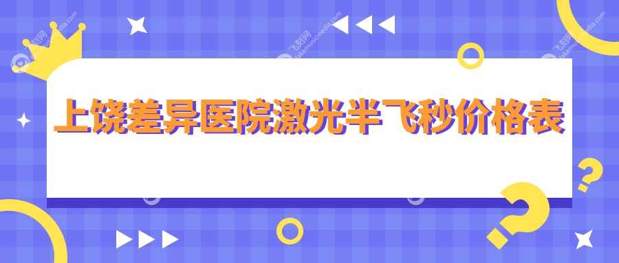 上饶差异医院激光半飞秒价格表