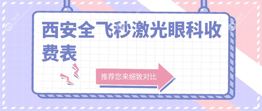西安全飞秒激光眼科收费表