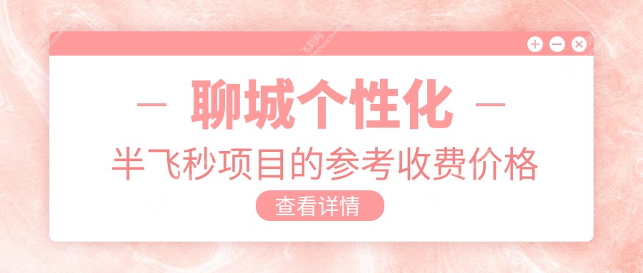 聊城个性化半飞秒项目的参考收费价格表
