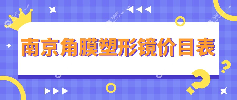 南京角膜塑形镜价目表
