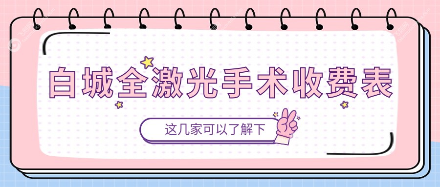 白城全激光手术收费表