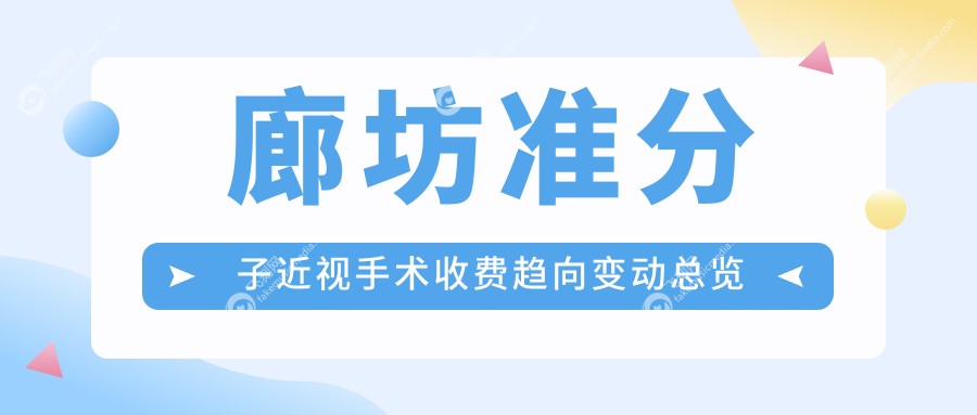 廊坊准分子近视手术收费趋向变动总览